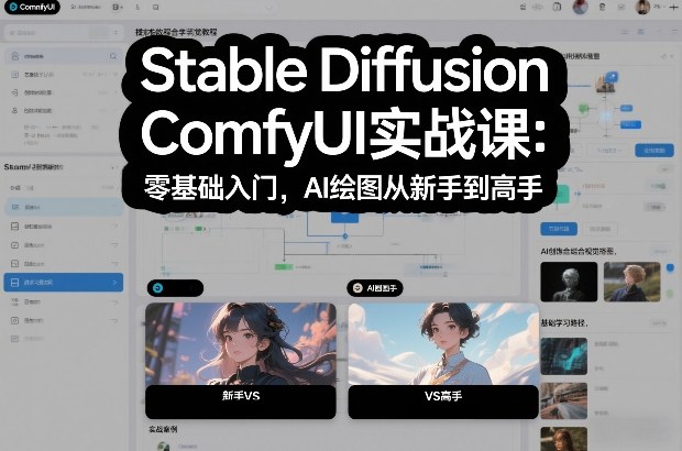 Stable Diffusion ComfyUI实战课:零基础入门,AI绘图从新手到高手-金融资料分享