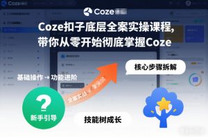 Coze扣子底层全案实操课程，带你从零开始彻底掌握Coze-金融资料分享