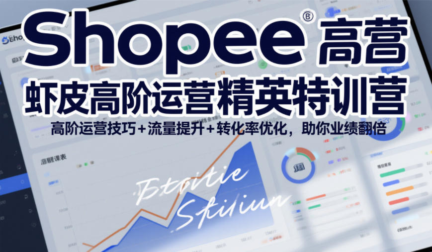 Shopee虾皮高阶运营精英特训营,高阶运营技巧+流量提升+转化率优化,助你业绩翻倍-金融资料分享