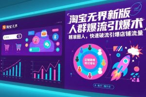 淘宝无界新版人群爆流引爆术，精准圈人，快速破流引爆店铺流量-金融资料分享