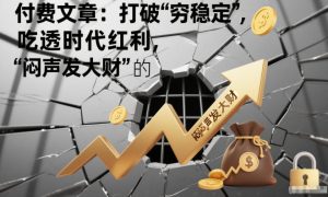付费文章：打破“穷稳定”，吃透时代红利，“闷声发大财”的终极真谛-金融资料分享