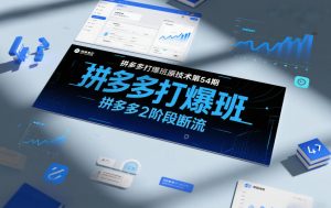 拼多多打爆班原创技术第54期,拼多多2阶段断流-金融资料分享