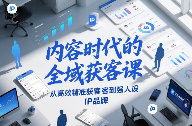 内容时代的全域获客课,从高效精准获客到强人设IP品牌-金融资料分享