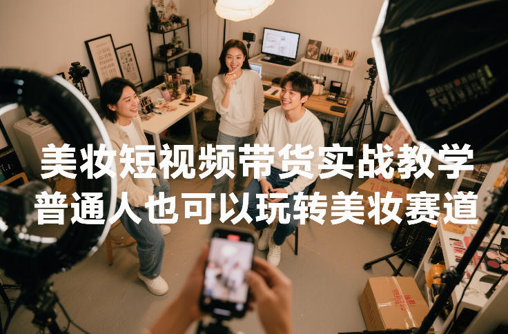 美妆短视频带货实战教学，普通人也可以玩转美妆赛道-金融资料分享