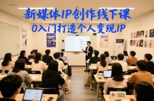 新媒体IP创作线下课，0入门打造个人变现IP-金融资料分享