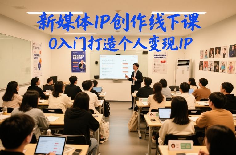新媒体IP创作线下课,0入门打造个人变现IP-金融资料分享