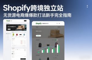 Shopify跨境独立站无货源电商爆款打法新手完全指南-金融资料分享
