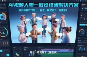 AI视频人物一致性终极解决方案(含多角色对口型),看这一篇就够了(完整版)-金融资料分享