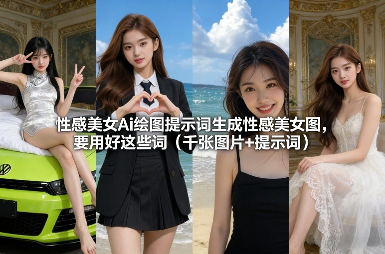 性感美女Ai绘图提示词生成性感美女图,要用好这些词(千张图片+提示词)-金融资料分享