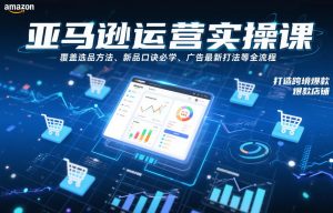 亚马逊运营实操课,覆盖选品方法、新品口诀必学、广告最新打法等全流程,打造跨境爆款店铺-金融资料分享