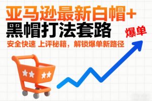 亚马逊最新白帽+黑帽打法套路，安全快速上评秘籍，解锁爆单新路径-金融资料分享