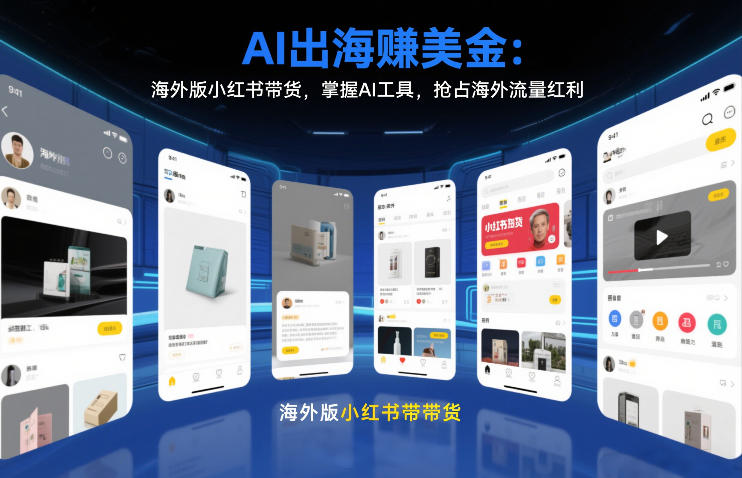 AI出海賺美金:海外版小红书带货,掌握AI工具,抢占海外流量红利(更新2026)-金融资料分享